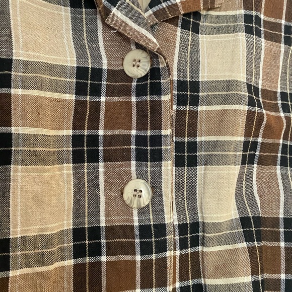 plaid mini vest - Picture 4 of 4